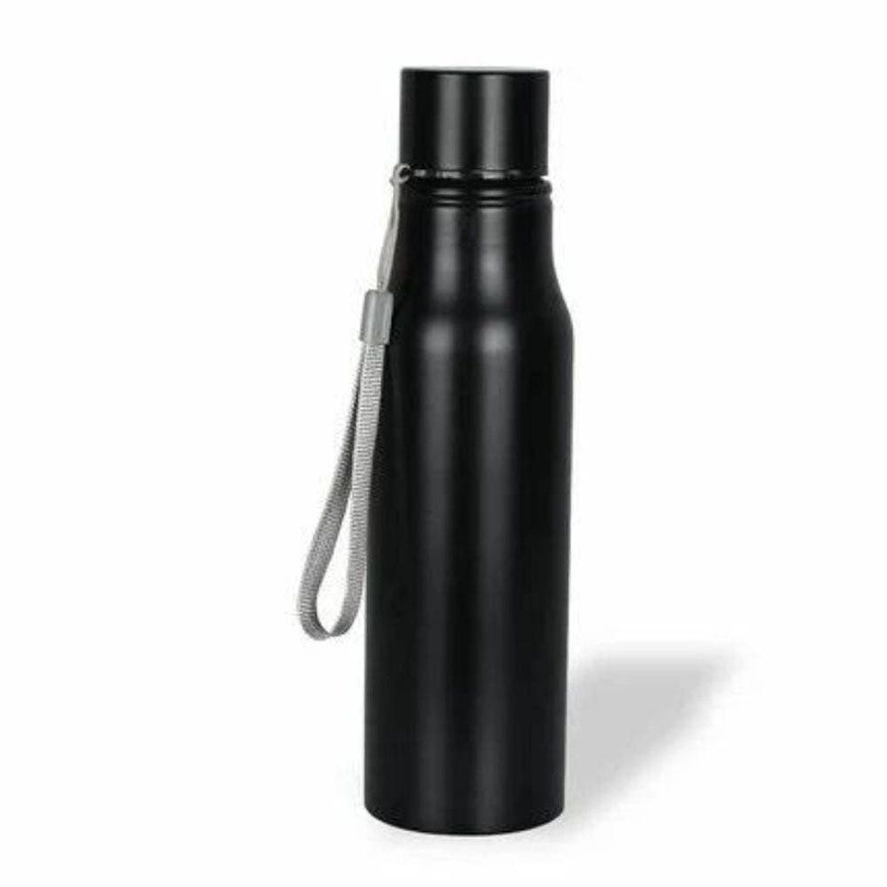 Order Premium black matte finish steel bottle in India